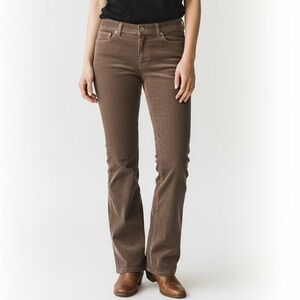 St. John’s Bay Women’s Brown Corduroy Bootcut Mid Rise Pants | Size 10